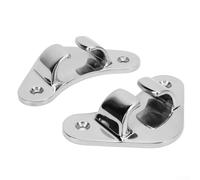 316 Stainless Steel High Polished Bow Cleat with Robust Structure for Marine Boats and Docks, Secure Line Holding, For Easy Installation, Silver Finish