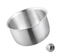 316 Stainless Steel Inner Pot Compatible with Tiger Rice Cookers, Replacement Inner Bowl Reference BVS10S, 3L 5.5 Cup Stainless Steel Insert for Stable Cooking