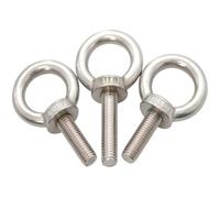 316 Stainless Steel M5 M6 M8 M10 M12 M14 M16 Marine Lifting Eye Screws Ring Eyebolts Ring Hooking Heavy Duty Thread Eye Bolt(M8x70mm 2pcs)
