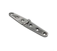 316 Stainless Steel Marine Boat Deck Cast Long Strap Hinge 152x28mm Heavy Duty Polished for Yacht Sailboat Cabin Door Locker Cabinet