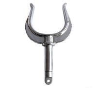 316 Stainless Steel Oarlock Socket Bracket Side Mount for Small Boats Dinghies Skiffs Paddle Rest Anti Polished Finish 130x55mm