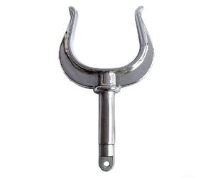 316 Stainless Steel Oarlock Socket Bracket Side Mount for Small Boats Dinghies Skiffs Paddle Rest Anti Polished Finish 130x55mm