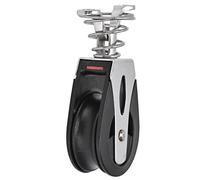 316 Stainless Steel Single Pulley, Self Lubricating Nylon Block, 3/8in Rope Diameter Wheel, Sheave Block Head for Fitness Equipment and Marine Sheets, Sail Cables