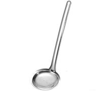 316 Stainless Steel Skimmer Spoon with Long Heat Resistant Handle and Fine Mesh Screen for Filtering Oils, Food Particles, and Foam in the Kitchen (S)