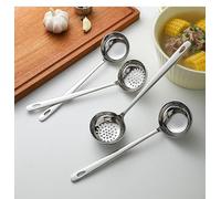 316 Stainless Steel Slotted Spoon with Smooth Polished to Minimize Food Adhesion and Support Thorough Sanitization (soup spoon)