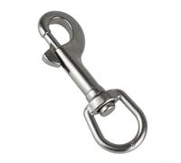 316 Stainless Steel Swivel Snap Hook for Scuba Diving, 360 Degree Rotating Eye Bolt with Anti- Design, Marine Grade Hardware Accessory(91mm)