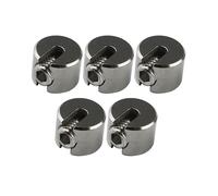 316 Stainless Steel Wire Rope Clamp 5-Piece Set for Balcony Furniture Fixing