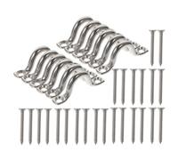 316 Stainless Steel Yacht Fixed Ring with Screws for Kayaking | Smooth No-Snag Surface, Silver Finish, for Sunshade Sail Setup, Door Fittings, Marine DIY Use