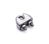 316 Stainless Wire Rope Bulldog Clamp 4mm Pack of 100 (4mm - 100pcs)