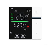 316A Smart Thermostat for Tuya WiFi Compatible with and Google Assistant Voice Control, Remote App Management for Electric Floor Heating and Boilers (White 16A-WIFI)
