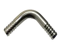 316L Stainless Steel 90 Degree Elbow Hose Barb Connector - 8mm, 10mm, 12mm, 13mm, 14mm - Pipe Fitting(8mm)