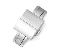 316L Stainless Steel Butterfly Buckle 18mm 20mm 22mm Double Press Metal Deployment Clasp Turtle Back