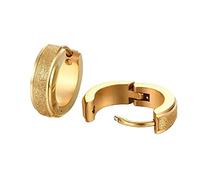 316L Stainless Steel Women Hoop Earrings for Men Huggie Ear Piercings Golden