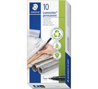 318-9 Lumocolor Permanent Pen, Fine Line Width, 0.6Mm - Black (Box of 10)