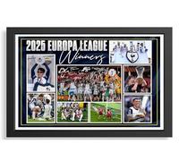 (318) Tottenham Hotspur Europa League 2025 Winners Signed Framed Autograph Signature A4 (21 X 297 CM) Art Work Wall Art Display Great Gift Idea (REPRINT) #####