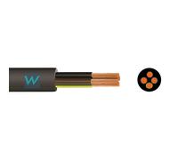 3184Y 4 Core Round Flexible 1.5mm Black Cable - 100M