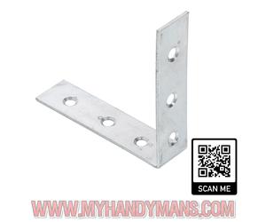 319 REINFORCED CORNER BRACKET RIGHT ANGLE BRACE SUPPORT L 19mm - 150mm