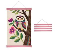 31cm Magnetic Poster Frame - Yellow Wood Hanger for Displaying Canvas Art, School Projects, Travel Maps, Quotes & Personalised Prints