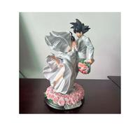 (31cm, No Box) Son Goku Figure Chichi Wedding Version 31CM PVC Figurine Model Toys Statue Collection Ornament Couple