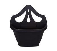 31Cm Wall Hanging Planter Plastic Venetian Flower Plant Pot Black Garden Basket