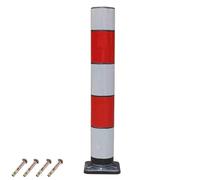 31in Reflective Traffic Delineator Posts, Bollard Post, Safety Cones for Road Construction, Parking, and Zone Control