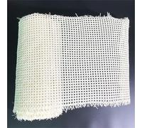 31inch Wide White Natural Rattan Cane Webbing Roll for Furniture, Rattan Webbing Sheet Roll, Natural Caning Material, Woven Open Mesh Roll for Chair Repair DIY Projects Cabinet, Bed(31x79inch)