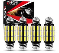 31mm 36mm Festoon LED Bulb 700% Brightness, DE3175 6418 C5W LED Bulb 6500K White 12V 24V for Car LED Interior Dome Map Door Courtesy License Plate Light Bulbs, 4 Pack