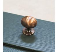 31mm Brushed Black Copper Cabinet Knob Cupboard Door Drawer Handle Pull Bathroom Bedroom Wardrobe Furniture Replacement Upcycle
