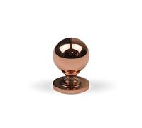 31mm Copper Cabinet Knob Rose Gold Kitchen Cupboard Door Drawer Pull Handle Bathroom Bedroom Furniture Replacement Upcycle