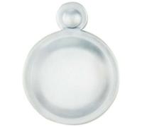 31mm Lock Profile Covered Escutcheon 17.5mm Fixing Centres Satin Chrome