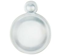 31mm Lock Profile Covered Escutcheon 17.5mm Fixing Centres Satin Chrome