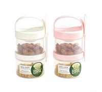 31oz Oatmeal Container with Lid and Spoon Leak-Proof Polypropylene Meal Prep Jar 31oz Reusable Overnight Oats Cup 31oz for Gym Office Commute Large 31oz Food Storage Jar with Secure Snap Lid