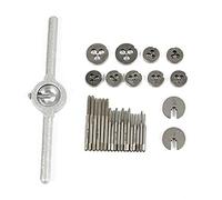 31Pcs High Speed Steel Metric Mini HSS Tap and Die Set Model Making/Watchmaker 1mm-2.5mm TE4