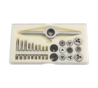 31Pcs HSS Metric Tap And Die Set, Heavy Duty High Speed Steel HSS Metric Tap and Die Kit M1-M2.5 Screw Nut Thread Taps Dies Hand Tools Kit with Storage Case