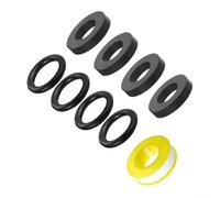 31Pcs Propane Tank Gaskets & O-Rings Set, Soft Rubber Sealing Washers for Leak-Proof LP Gas Adapters, Connectors, Regulators, Outdoor Grilling, Camping, RV