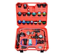31Pcs Universal Radiator Coolant Pressure Tester Kit, Coolant Vacuum Filler | Coolant Leak Detector, Cooling System Vacuum Purge & Refill kit
