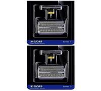 31S Replacement Head Foil Cutter Blade ，Compatible for Braun ， 350,360,370,380,390cc,5000,5005,5010,5015,5311,5312,5314,5315,5316 Shaver Silver Blade(2pcs)