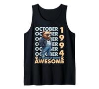 31st Birthday Bear Legends October 1994 31 Years Old Mens Tank Top