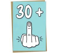 31st Birthday Card, 30 + 1, Funny Birthday Card for 31 Year Old Women or Men, 5x7