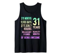 31st Birthday Men & Women Funny 31 Years Old Tank Top