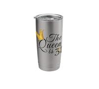 31st Birthday Party Gift Ideas for Her The Queen is 31 Stainless Steel Insulated Tumbler