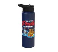 31st Birthday Pirate Shark Treasure Chest Party 31 Years Old Stainless Steel Insulated Water Bottle