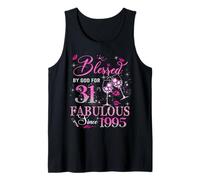 31st Birthday Queen Blessed by God 31 Fabulous Since 1995 Tank Top