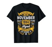 31st Birthday Real Legends November 1994 31 Years Old Men T-Shirt