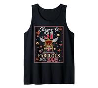31st Birthday Women Cheers to 31 Years Fabulous Since 1995 Tank Top