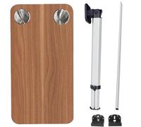 31x16 In RV Folding Table Wall Mount Dining Table With Height Adjustable Leg Multicolor(Brown)