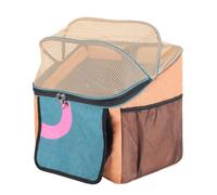 32*29*39cm Pet Bike Basket with Adjustable Safety Strap for Small Dogs Cats | Dog Cat Pet Cycles Front Basket for Suburb Street Road Park Trail Path Woods Camp