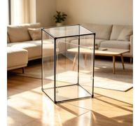 32 30 28 24 20 14 10 6 in Standing Display Case, Model/ Figures Organizer | Transparent Acrylic Box With Black Aluminum Frame, Lockable Large Storage Space Showcase(20x30xH50cm/8x12x20")