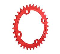 32 34 36 38T BCD 104 Mountain Bike Aluminum Chain Ring Bike Repair Parts (Red)