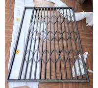 32 36 40 48 60 72 80 84in Windows Safety Bars for Balcony, Door Security Protection Grid Rust-Proof, Folding Burglar Window Guards Aluminum(W50xH60cm/20x24in)